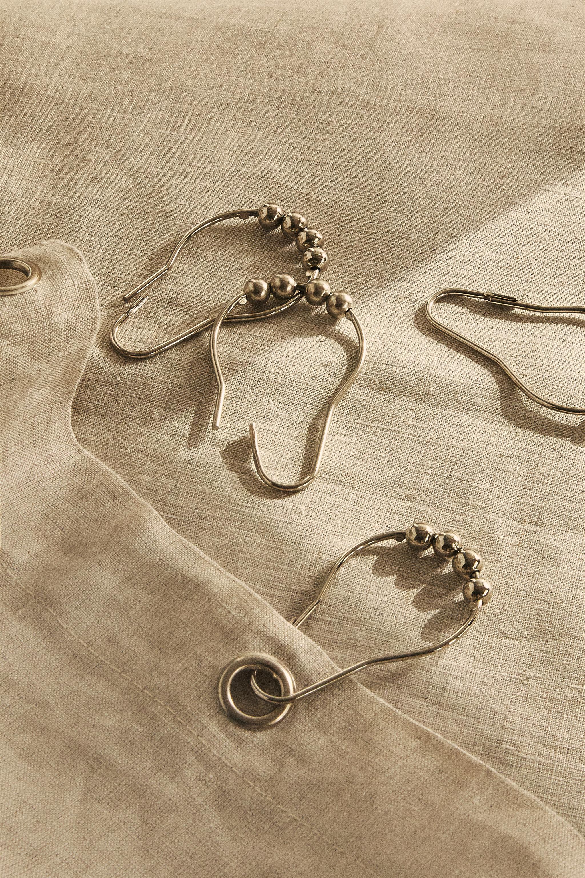 PACK OF METAL SHOWER CURTAIN RINGS (PACK OF 12)